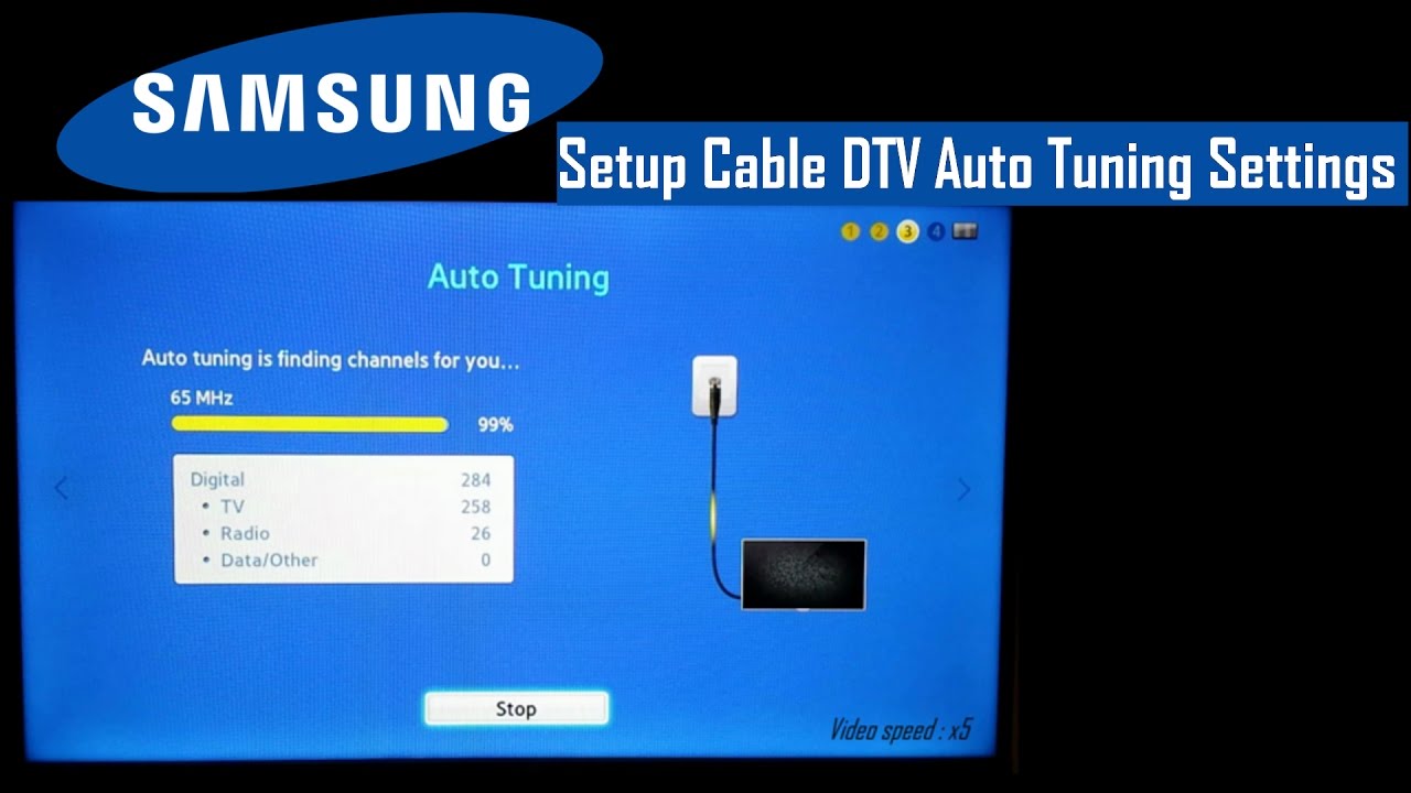 Auto tuning terrestrial or digital tv